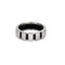 Bague 57 CHAUMET- CLASS ONE - Bague Or blanc , diamants et caoutchouc 58 Facettes DDV6969-1-57-3