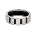 Bague 57 CHAUMET- CLASS ONE Or blanc , diamants et caoutchouc 58 Facettes DDV6969-1-57-3