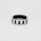 Bague 57 CHAUMET- CLASS ONE - Bague Or blanc , diamants et caoutchouc 58 Facettes DDV6969-1-57-3
