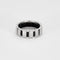 Bague 57 CHAUMET- CLASS ONE - Bague Or blanc , diamants et caoutchouc 58 Facettes DDV6969-1-57-3