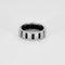 Bague 57 CHAUMET- CLASS ONE - Bague Or blanc , diamants et caoutchouc 58 Facettes DDV6969-1-57-3