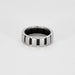 Bague 57 CHAUMET- CLASS ONE Or blanc , diamants et caoutchouc 58 Facettes DDV6969-1-57-3