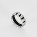 Bague 57 CHAUMET- CLASS ONE Or blanc , diamants et caoutchouc 58 Facettes DDV6969-1-57-3