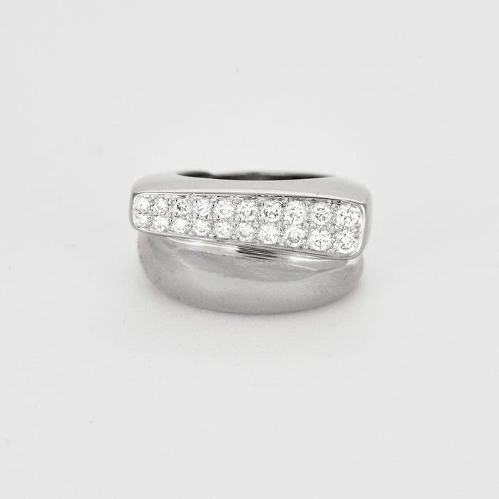 Bague 50 FRED - SUCCESS - Bague en or blanc et diamants 58 Facettes DV0782-1-50-2