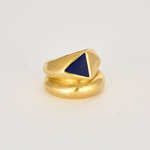 Bague 52 Bague or jaune et lapis-lazuli 58 Facettes DV0308-4-52-1