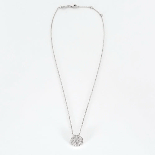 VANESSA TUGENDHAFT - Náhrdelník a přívěsek z bílého zlata a diamantů