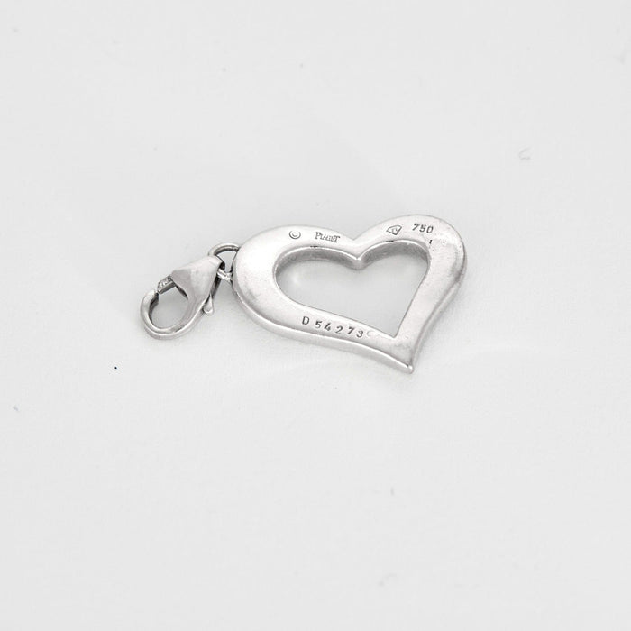 Pendentif PIAGET - Funny Heart - Pendentif chamrs Coeur Or blanc et Diamants 58 Facettes DV0670-6