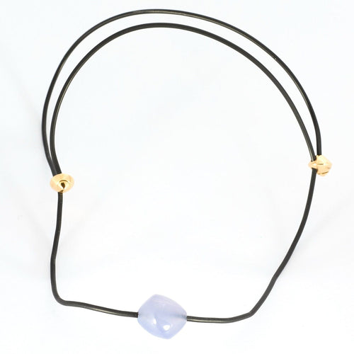 VHERNIER - Collier, calcédoine