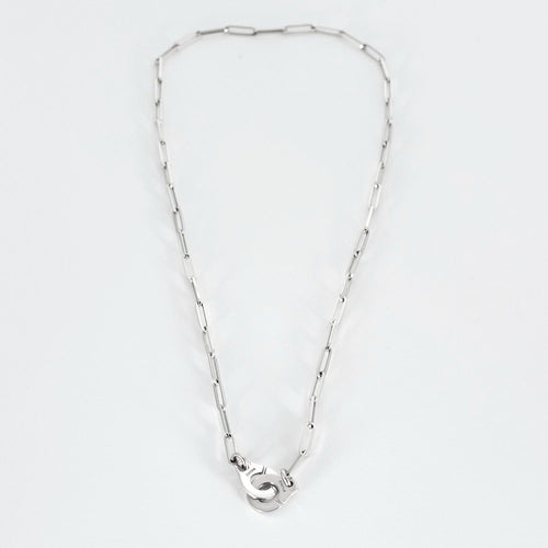 Collier DINH VAN - MENOTTES- Collier en or blanc 58 Facettes DV0791-4