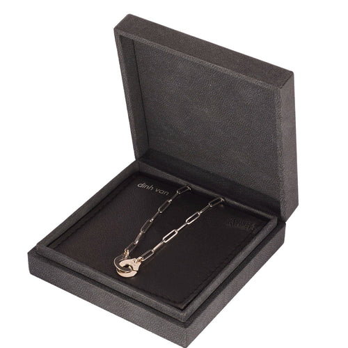 Collier DINH VAN - MENOTTES- Collier en or blanc 58 Facettes DV0791-4