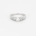 Bague 52 CHAUMET- PLUME- Alliance en platine et diamants 58 Facettes DV0781-1