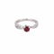 Bague 53 Bague en or blanc, rubis  et diamants 58 Facettes DV5707-7-53-2