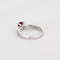 Bague 53 Bague en or blanc, rubis  et diamants 58 Facettes DV5707-7-53-2