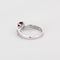 Bague 53 Bague en or blanc, rubis  et diamants 58 Facettes DV5707-7-53-2