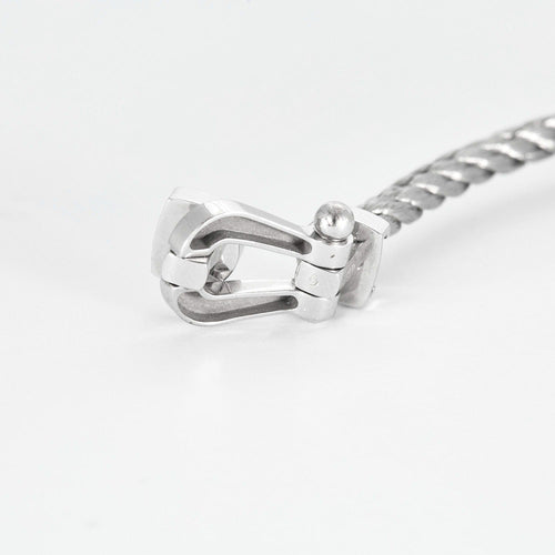 Bracelet FRED - Force 10 - Bracelet en or gris et acier 58 Facettes DV0781-5