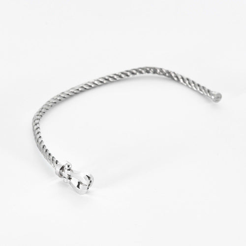 Bracelet FRED - Force 10 - Bracelet en or gris et acier 58 Facettes DV0781-5