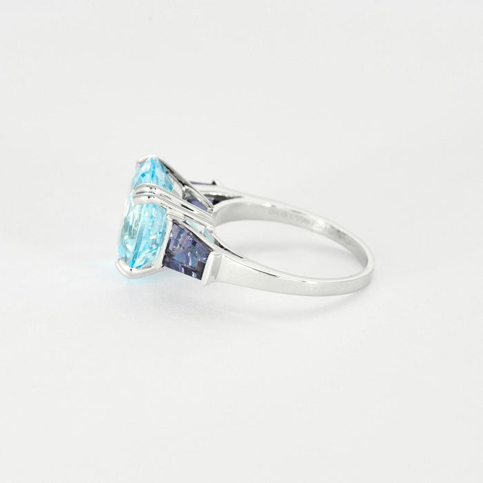 Bague 52 MAUBOUSSIN - Extrêmement libre et sensuelle - Bague Or blanc, Topaze et Iolite 58 Facettes DV0675-4-52-1