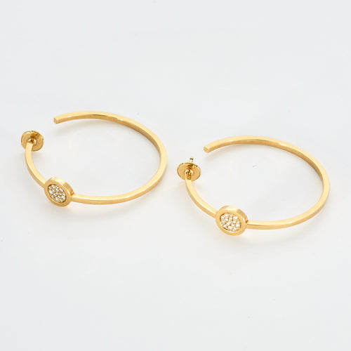 FRED - Miss Fred Moon - Créoles en Or jaune et Diamants