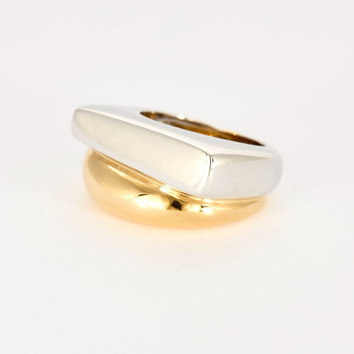 Bague 52 FRED - SUCCESS - Bague or deux tons jaune et blanc 58 Facettes DV8392-1-52-1