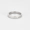 Bague 51 Demi-Alliance or blanc et diamants 58 Facettes DV7010-2-51-2