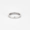 Bague 51 Demi-Alliance or blanc et diamants 58 Facettes DV7010-2-51-2