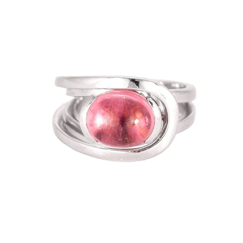 Bague 52 FRED - Sunlight - Bague Or blanc et Tourmaline rose 58 Facettes DV0806-5-52-1