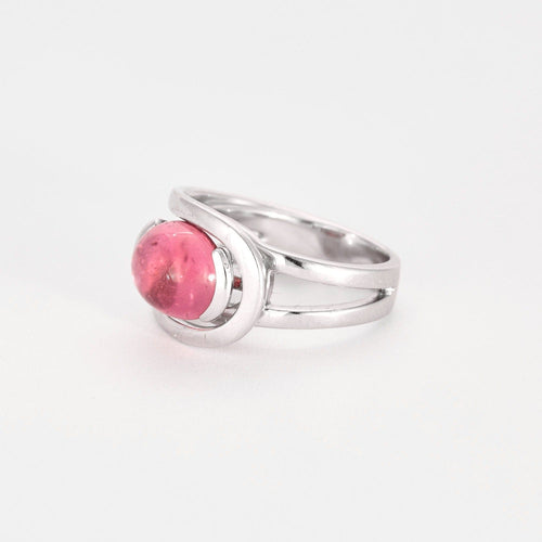 Bague 52 FRED - Sunlight - Bague Or blanc et Tourmaline rose 58 Facettes DV0806-5-52-1