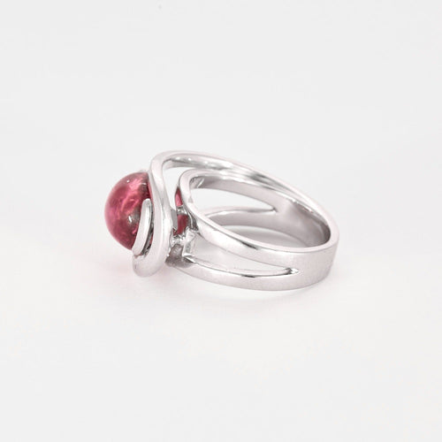 Bague 52 FRED - Sunlight - Bague Or blanc et Tourmaline rose 58 Facettes DV0806-5-52-1