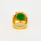 Bague 50 Bague en or jaune, jade, diamants et saphirs roses 58 Facettes DV2550-3-50-2