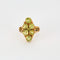 Bague 55 Bague en or jaune et péridots 58 Facettes DV0777-3-55-2