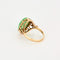 Bague 53 Bague en or jaune et cabochon de jade jadéite vert 58 Facettes DV2550-5-53-2