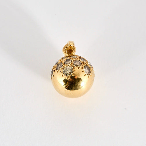 Pendentif Pendentif "boule"  en or jaune sertie de diamants 58 Facettes DV0777-2