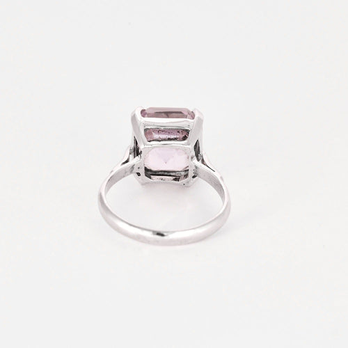 Bague 53 Bague en Or blanc avec Kunzite 58 Facettes DV0538-9-53-2