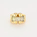 Bague 53 Bague Tank en or jaune et diamants 58 Facettes DV0777-6-53-2