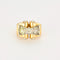 Bague 53 Bague Tank en or jaune et diamants 58 Facettes DV0777-6-53-2