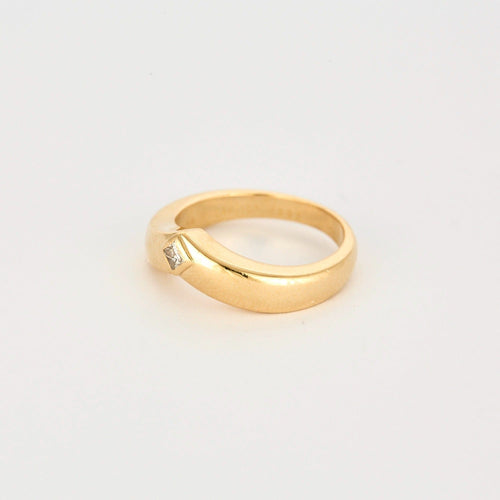 Bague 54 CARTIER - Triandre - Bague solitaire en Or jaune et Diamant princesse 58 Facettes DV7013-5-54-3