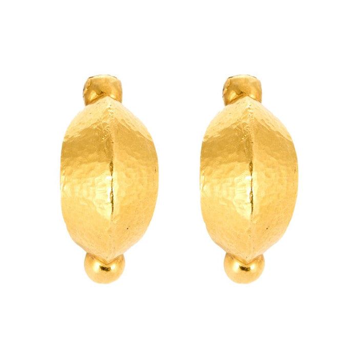 Boucles d'oreilles ILIAS LALOUNIS - Créoles en or jaune 58 Facettes DV0783-1