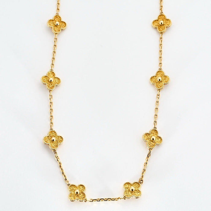 Collier VAN CLEEF & ARPELS - Vintage Alhambra 10 motifs - Collier en Or jaune 58 Facettes DDV0675-2