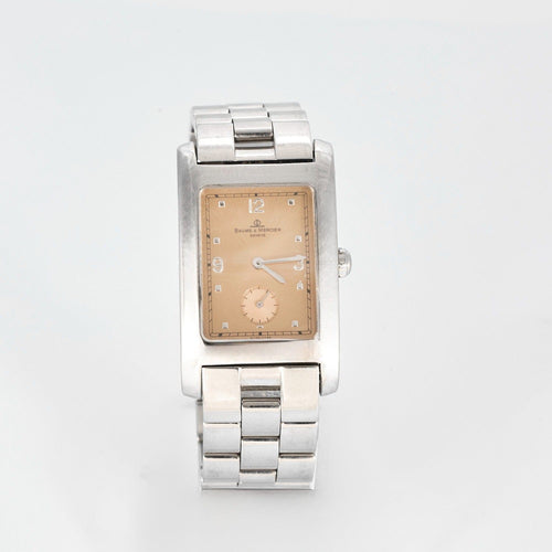 Montre BAUME & MERCIER - Montre Hampton classique en acier et cuivre 58 Facettes DV7450-1