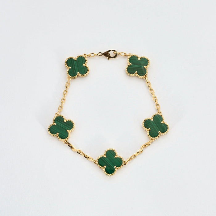 Bracelet VAN CLEEF & ARPELS - Alhambra - Bracelet malachite et or jaune 58 Facettes DV0830-2