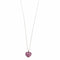 Collier CHOPARD - Collier pendentif Coeur or blanc et saphirs roses 58 Facettes DV0822-1