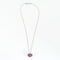 Collier CHOPARD - Collier pendentif Coeur or blanc et saphirs roses 58 Facettes DV0822-1