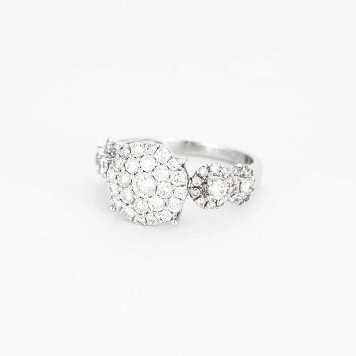 Bague 54.5 Bague en or blanc et diamants 58 Facettes DV0820-3-545-2