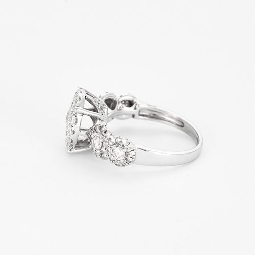 Bague 54.5 Bague en or blanc et diamants 58 Facettes DV0820-3-545-2