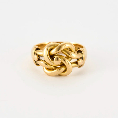 Bague 60 Bague en or jaune "Noeuds entrelacés" 58 Facettes DV0827-1-60-2