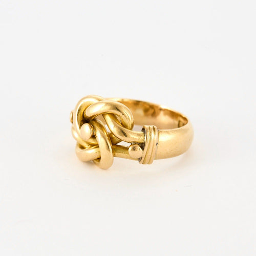 Bague 60 Bague en or jaune "Noeuds entrelacés" 58 Facettes DV0827-1-60-2