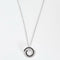 Pendentif DINH VAN - SPIRALE - Pendentif en or blanc, diamants et diamant noirs 58 Facettes DV0821-1