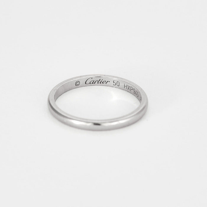 Bague CARTIER - Alliance 1895 - Alliance en platine 58 Facettes DDV8926-1