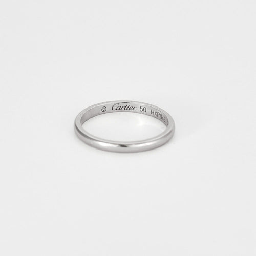 Bague 50 CARTIER - Alliance 1895 - Alliance en platine 58 Facettes DV8926-1-50-23