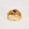 Bague 54 Bague en or jaune, saphir et diamants 58 Facettes DV4440-12-54-3
